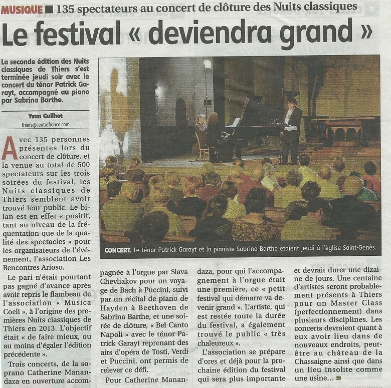 La Montagne du 9 août 2014