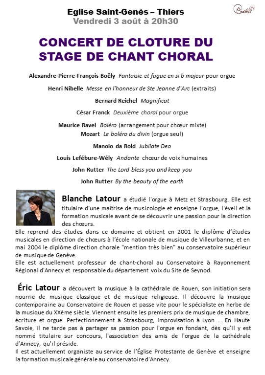 concert stage chant choral